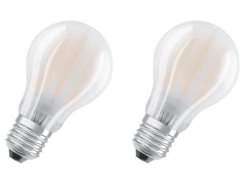 LED RETROFIT CLASSIC A 40 E27 4W 2700K MAT 2STK
