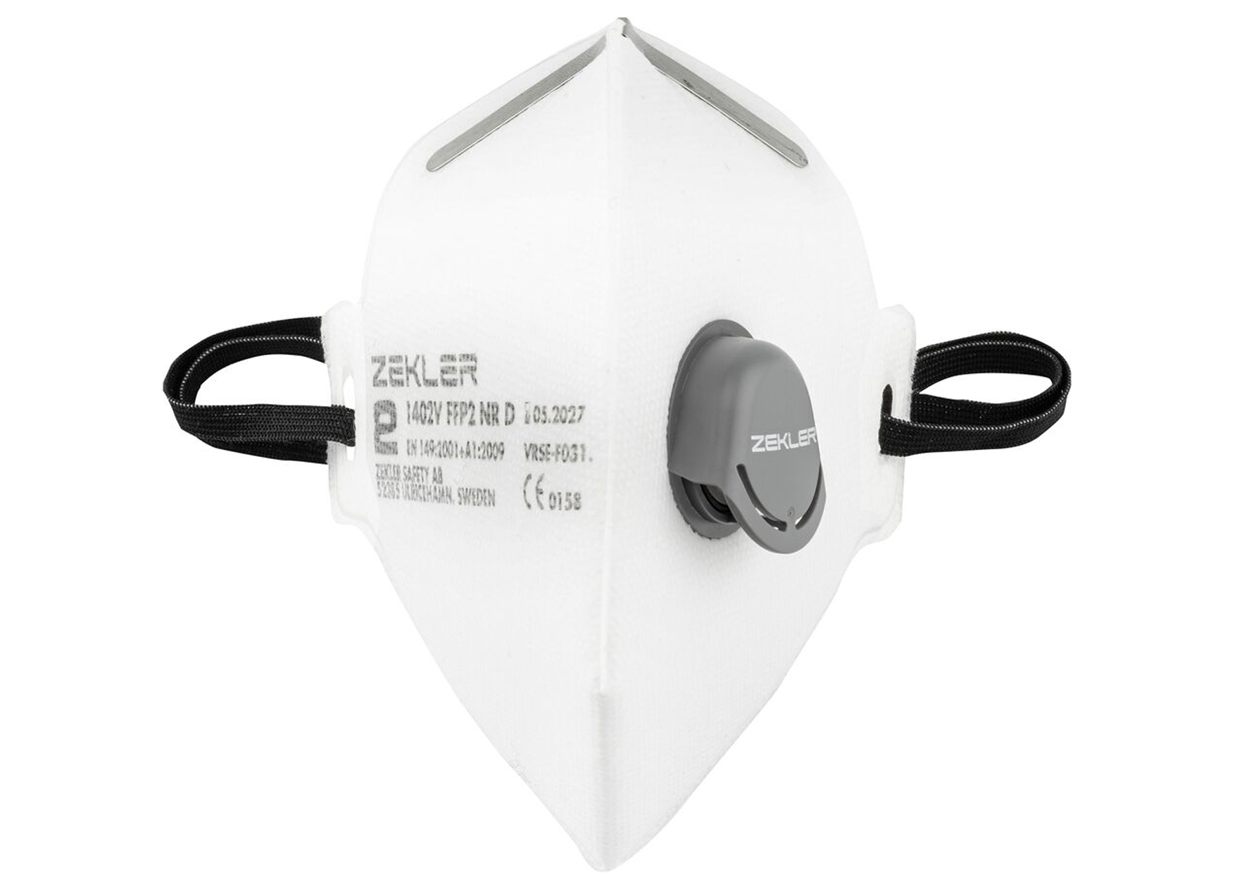 ZEKLER FILTEREND HALFGELAATMASKER 1402V FFP2V - 3 STUKS