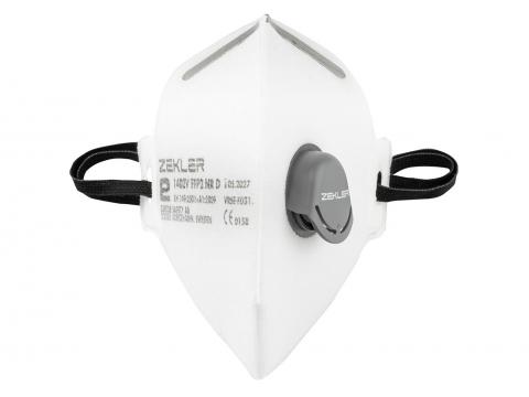 ZEKLER FILTEREND HALFGELAATMASKER 1402V FFP2V - 3 STUKS