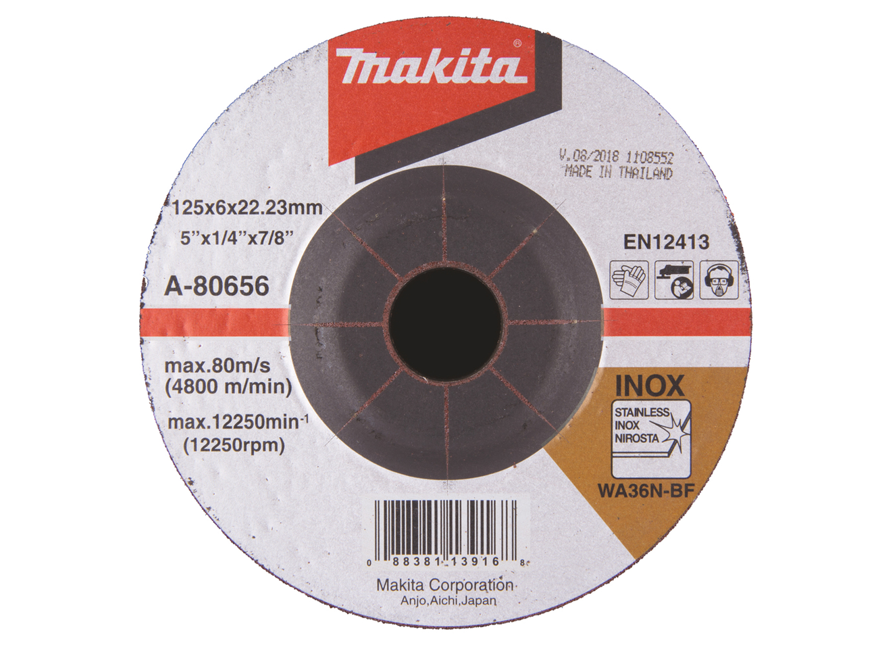 MAKITA MEULEUSE 125MM 18V DGA506Z