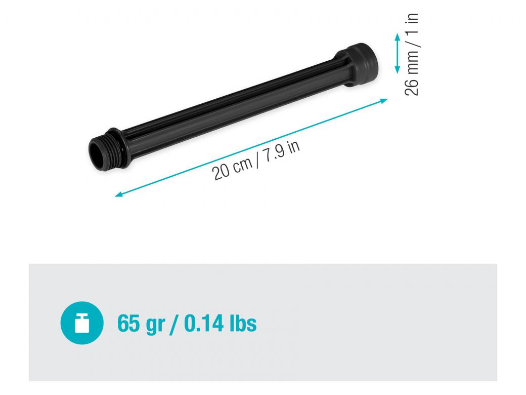 GARDENA Verlengbuis voor Zwenksproeier OS 90 - 20 cm - Set van 2 stuks
