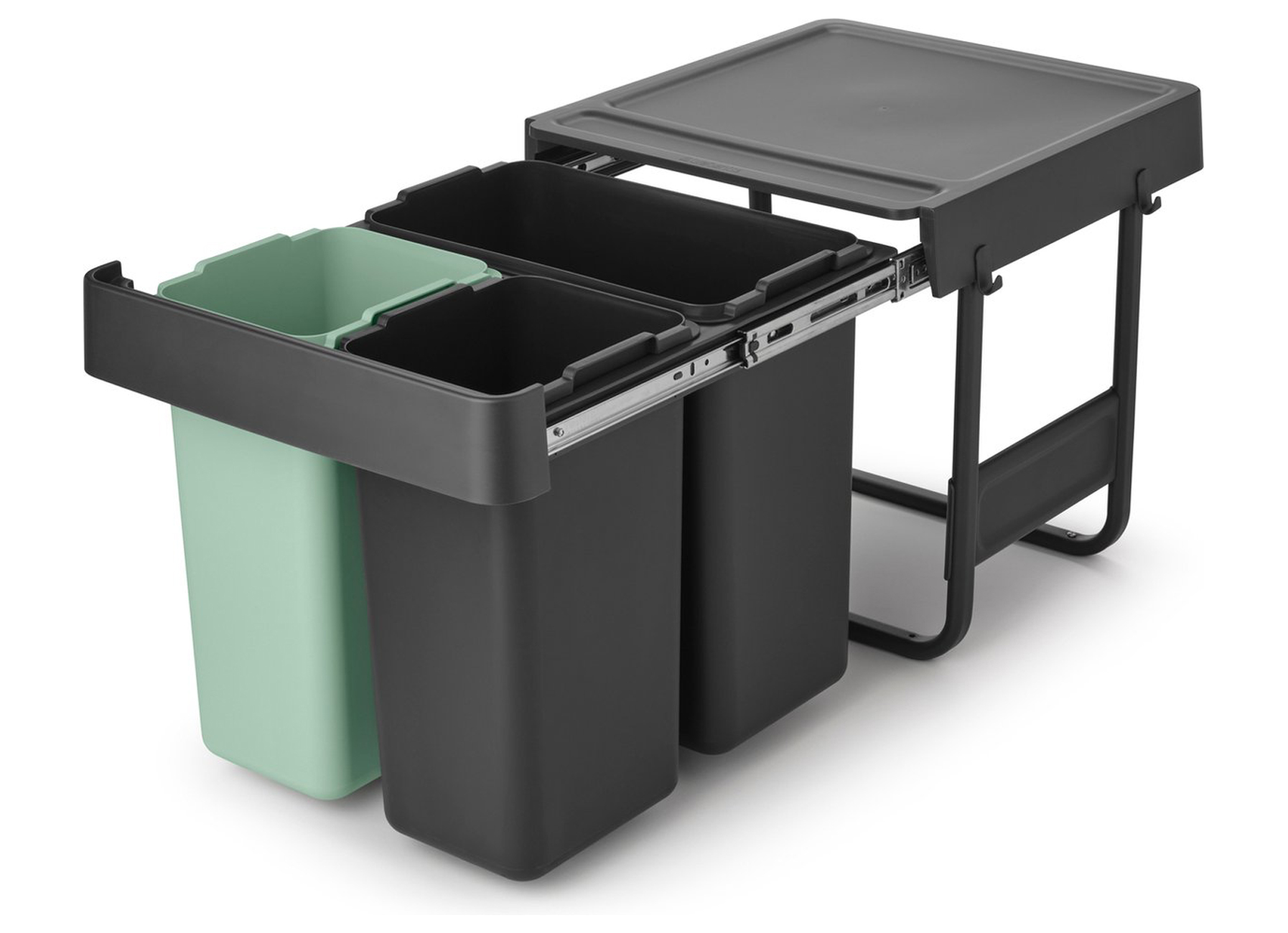 BRABANTIA SORT & GO INBOUW VUILBAK 10+10+20L GREEN & DARK