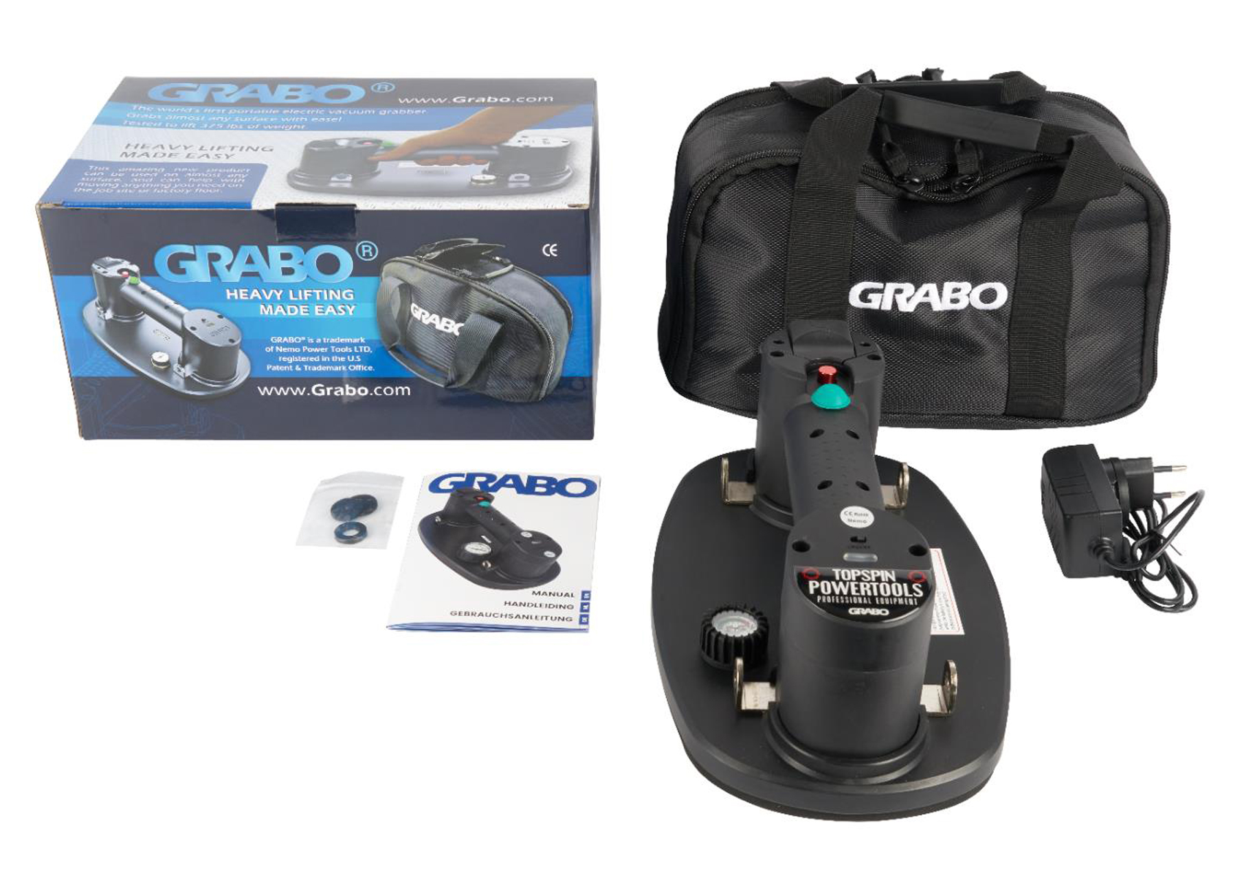 GRABO PLUS ELEKTRISCHE DRAAGBARE VACUUMZUIGER 120KG