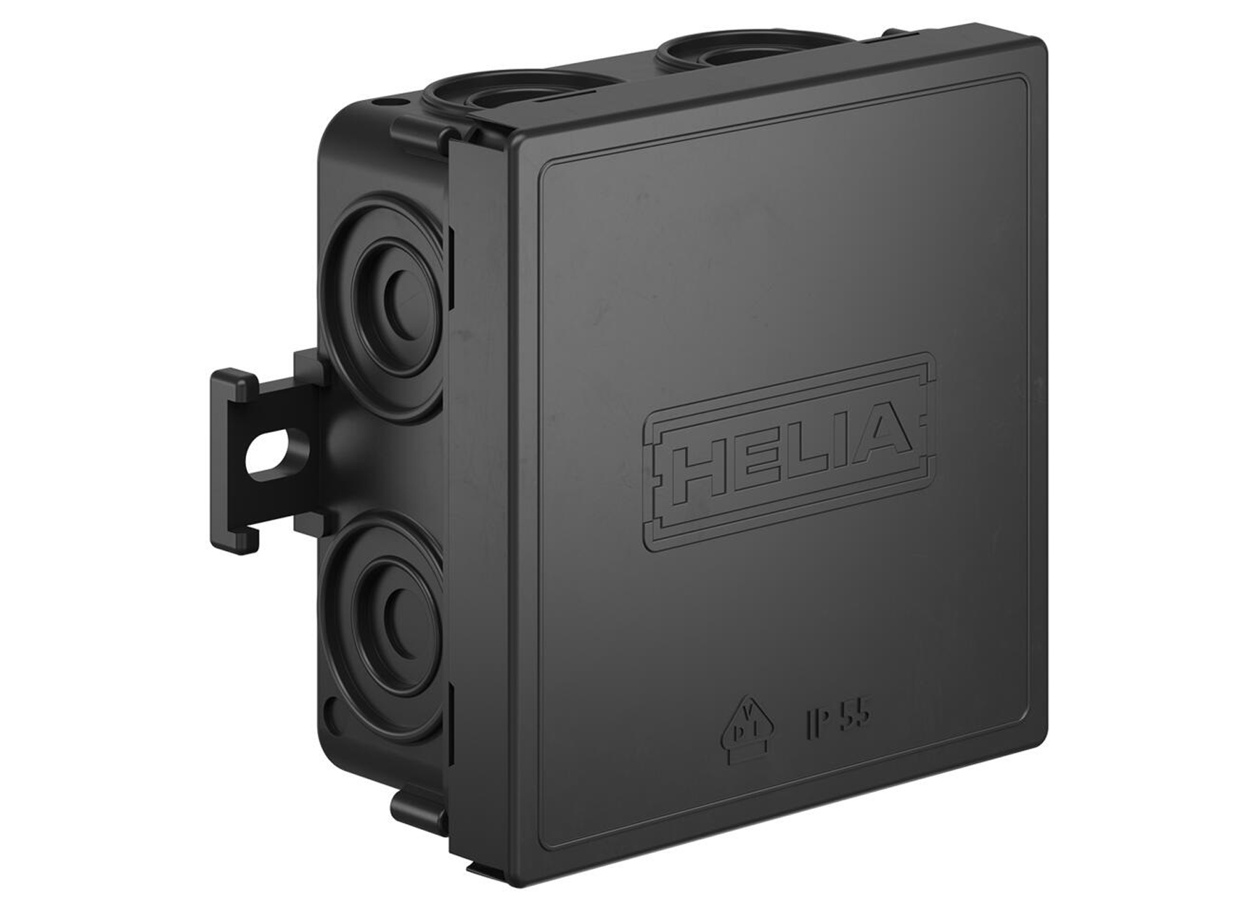 HELIA BOITE DE DERIVATION 7 ENTREES NOIR