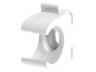 Veerklem voor buis Ø20 mm, wit, PVC-box (15 stuks)