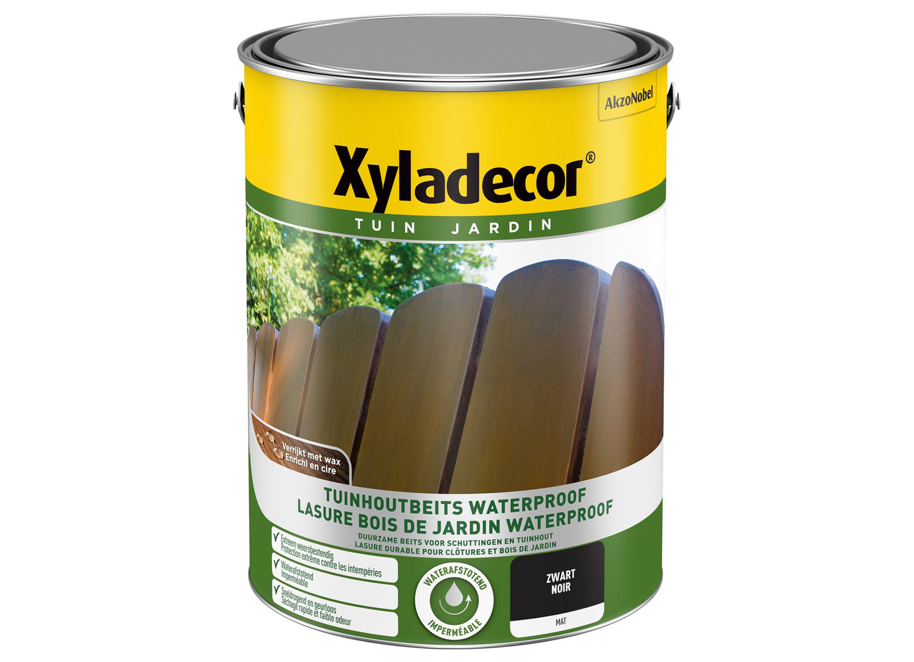 XYLADECOR TUINHOUTBEITS WATERPROOF ZWART 5L