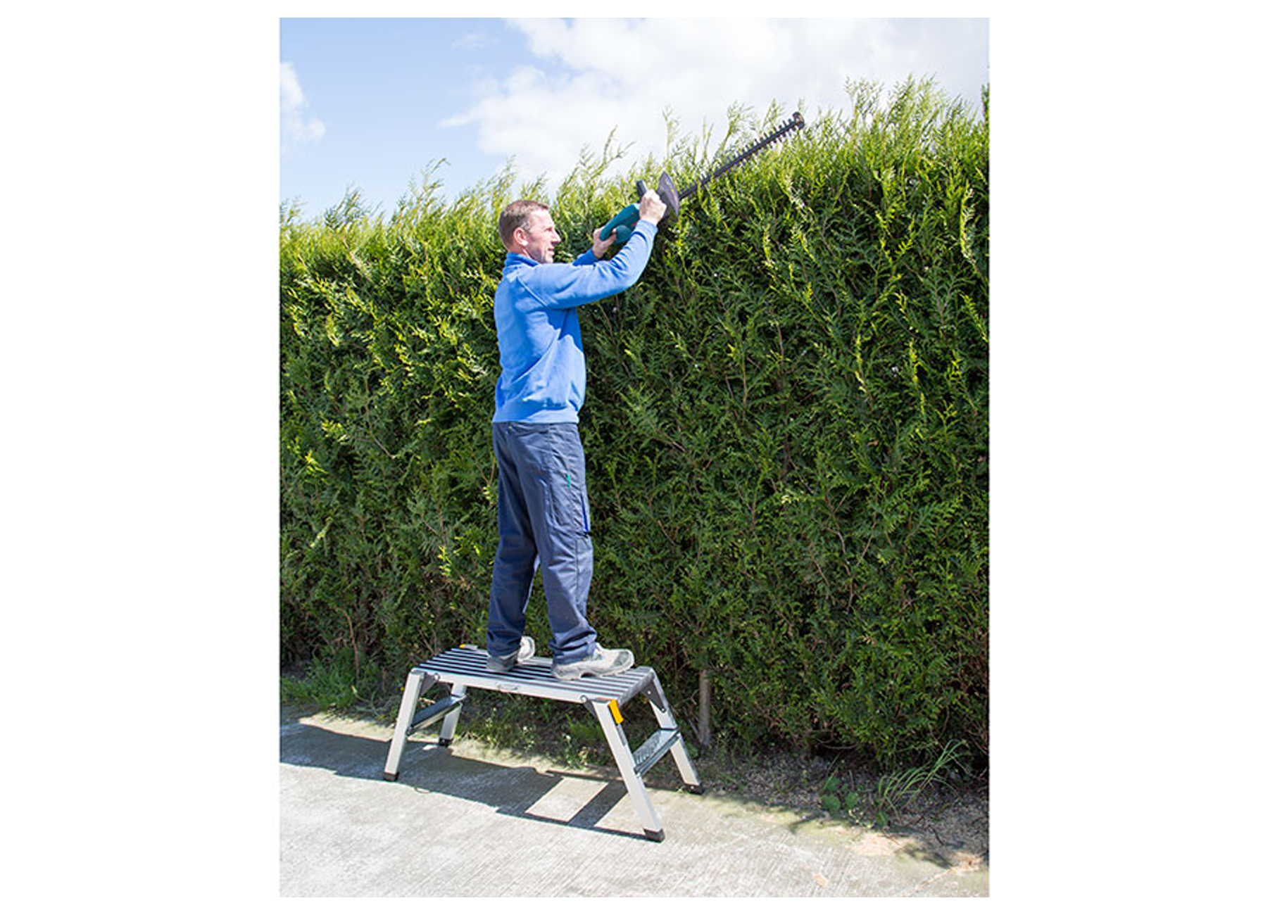 WERKPLATFORM STAND UP ALUMINIUM 50.5X130X49.7CM