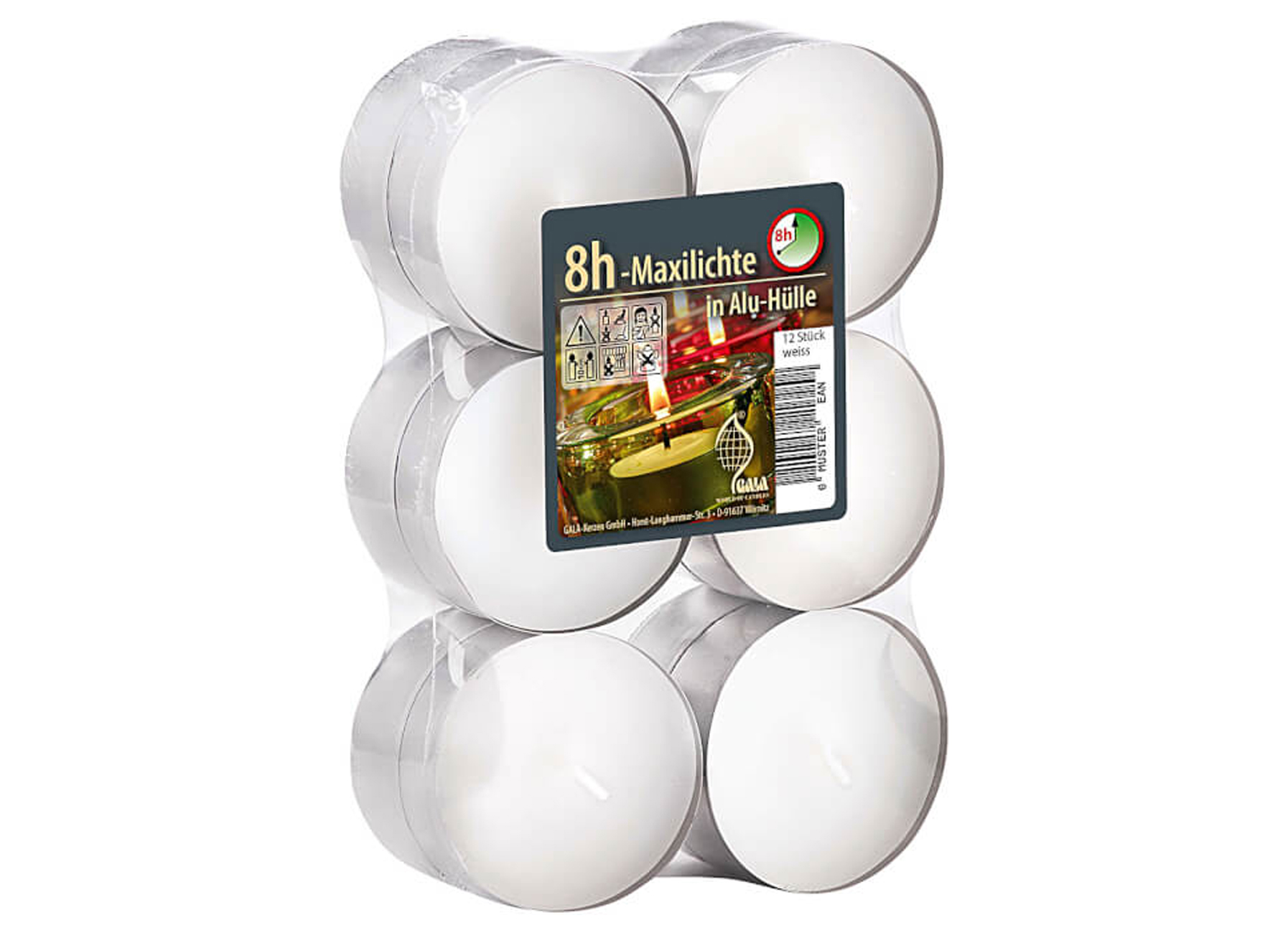 BOUGIES CHAUFFE-PLAT - 12 PIECES