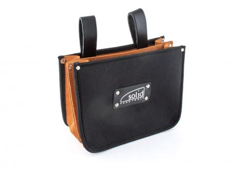 Solid Dubbele Nageltas Leder Bodem 2 Riemen Multitec