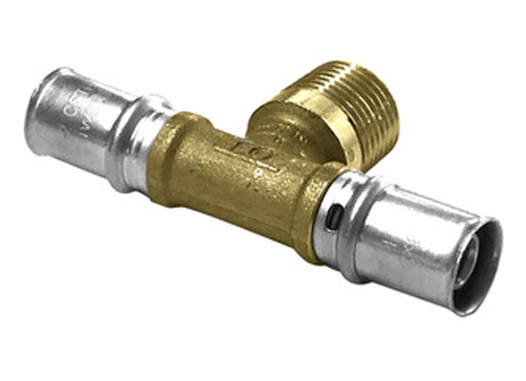 VMGO KOPPELING T-STUK Ø16/2 X 3/4M X 16/2MM