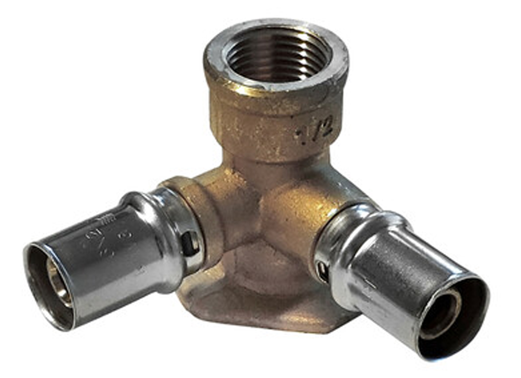 VMGO DUBBELE MUURPLAAT Ø16/2MM X 1/2F X Ø16/2MM