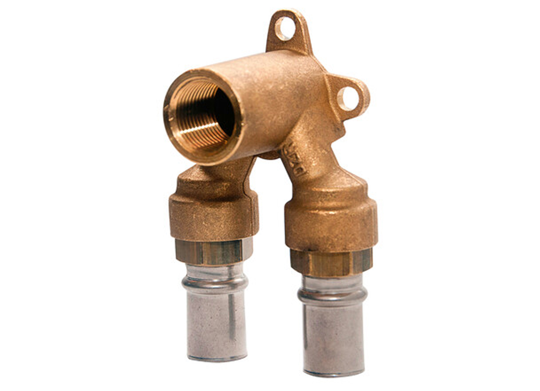 VMGO DUBBELE MUURPLAAT Ø16/2MM X 1/2F X Ø16/2MM