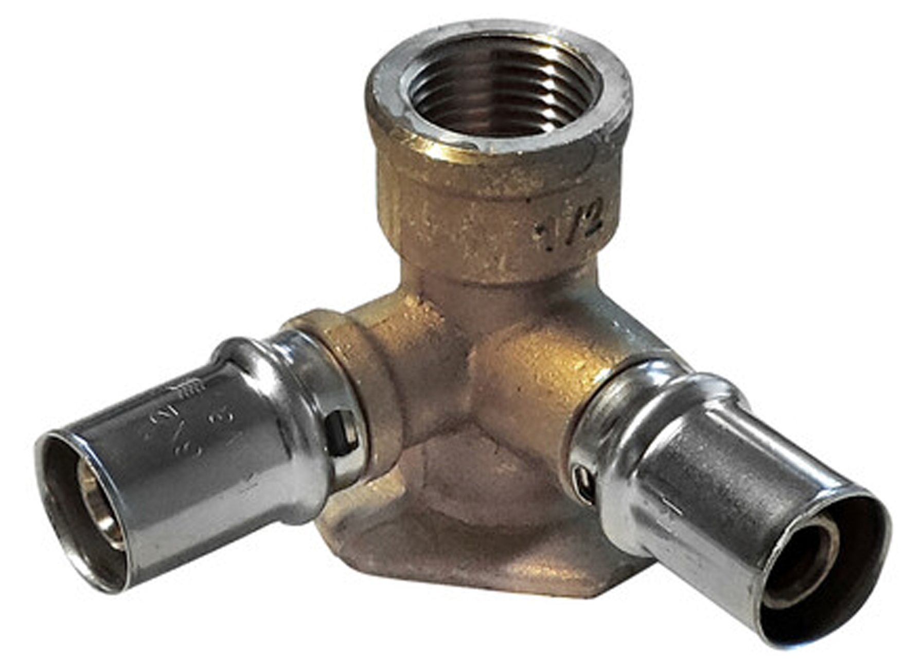 VMGO DUBBELE MUURPLAAT Ø20/2MM X 1/2F X Ø20/2MM