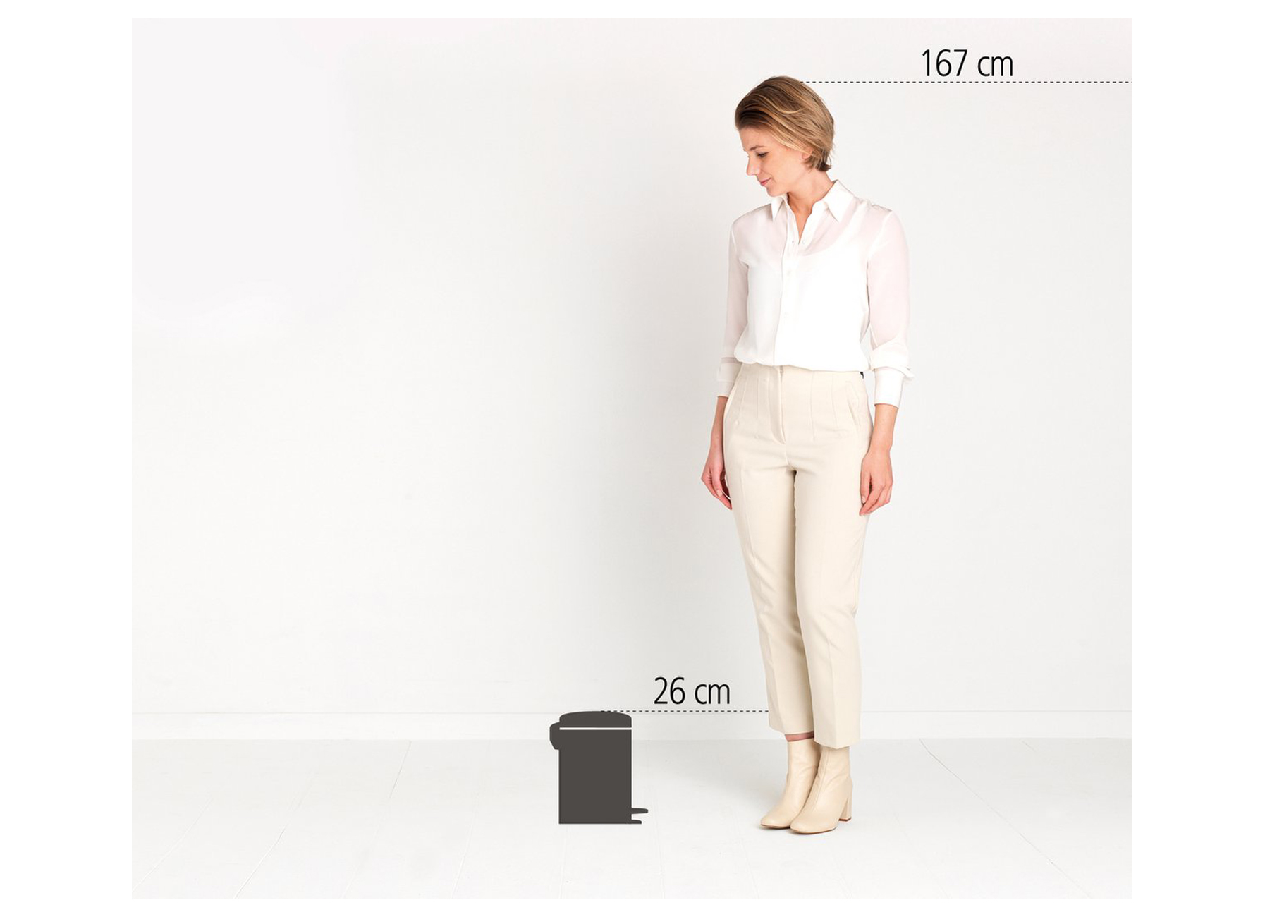 BRABANTIA PEDALETTE NEWICON 3L CONFIDENT GREY