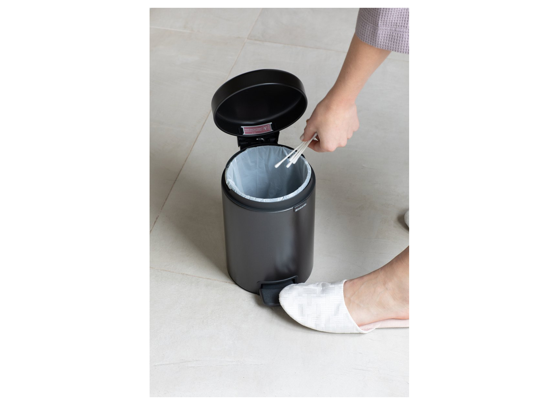 BRABANTIA PEDALETTE NEWICON 3L CONFIDENT GREY