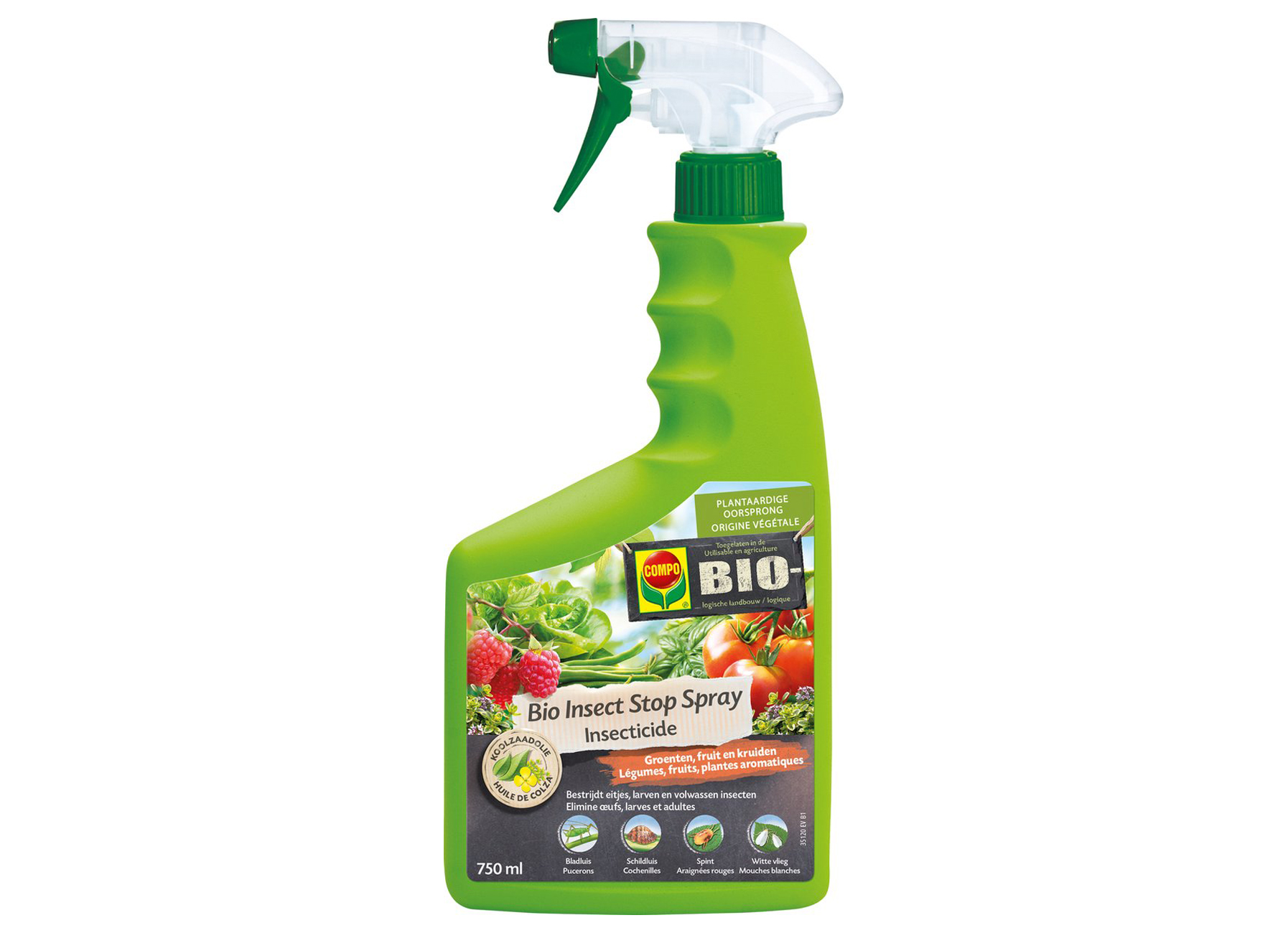 COMPO BIO INSECT STOP LEGUMES, FRUITS & PLANTES AROMATIQUES SPRAY 750ML