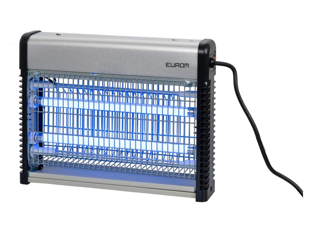 EUROM INSECTICIDE ELECTRIQUE 2X4,5W LED 50M² FLY AWAY METAL 16 LED
