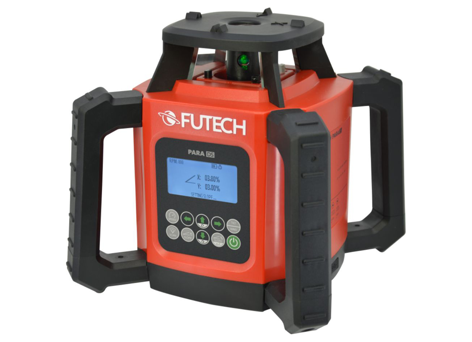 FUTECH PARA DS GROEN ROTATIELASER + ONTVANGER QAUTTRO MM