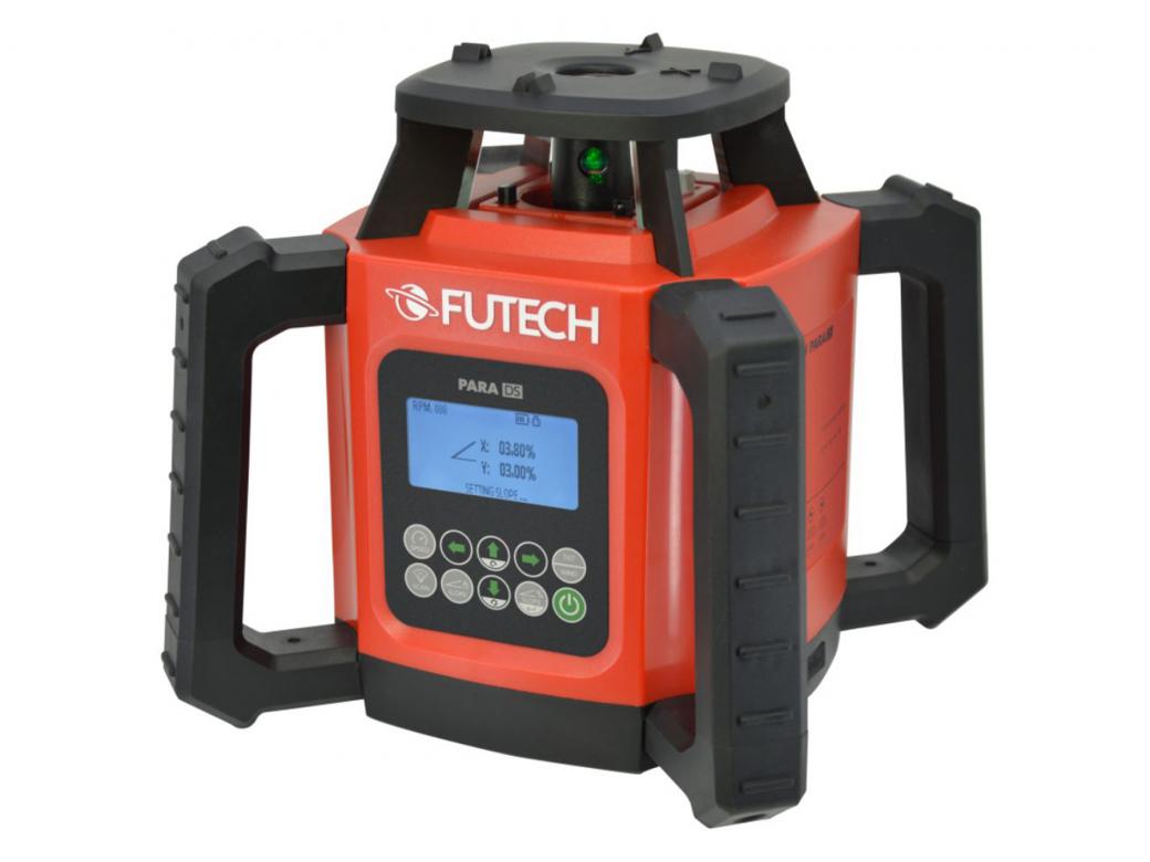 FUTECH PARA DS GROEN ROTATIELASER + ONTVANGER QAUTTRO MM