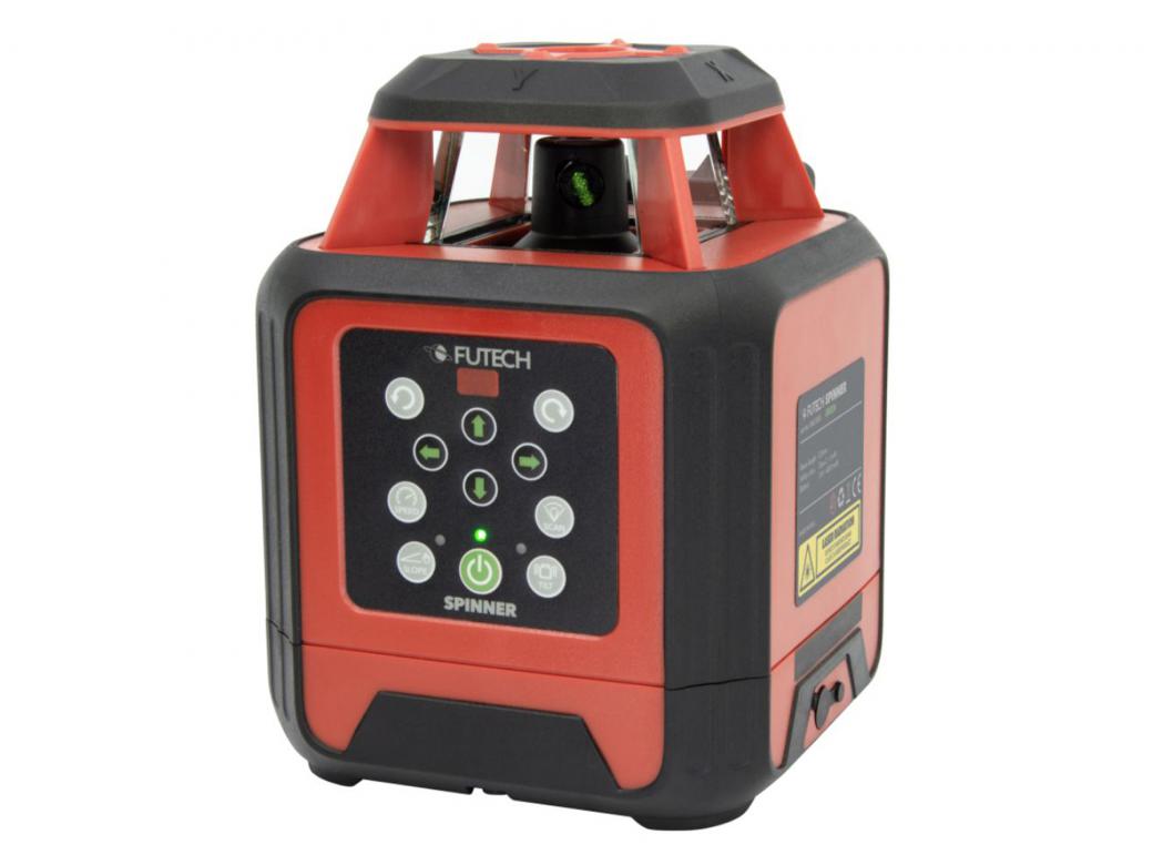 FUTECH SPINNER GROEN ROTATIELASER CASE SET