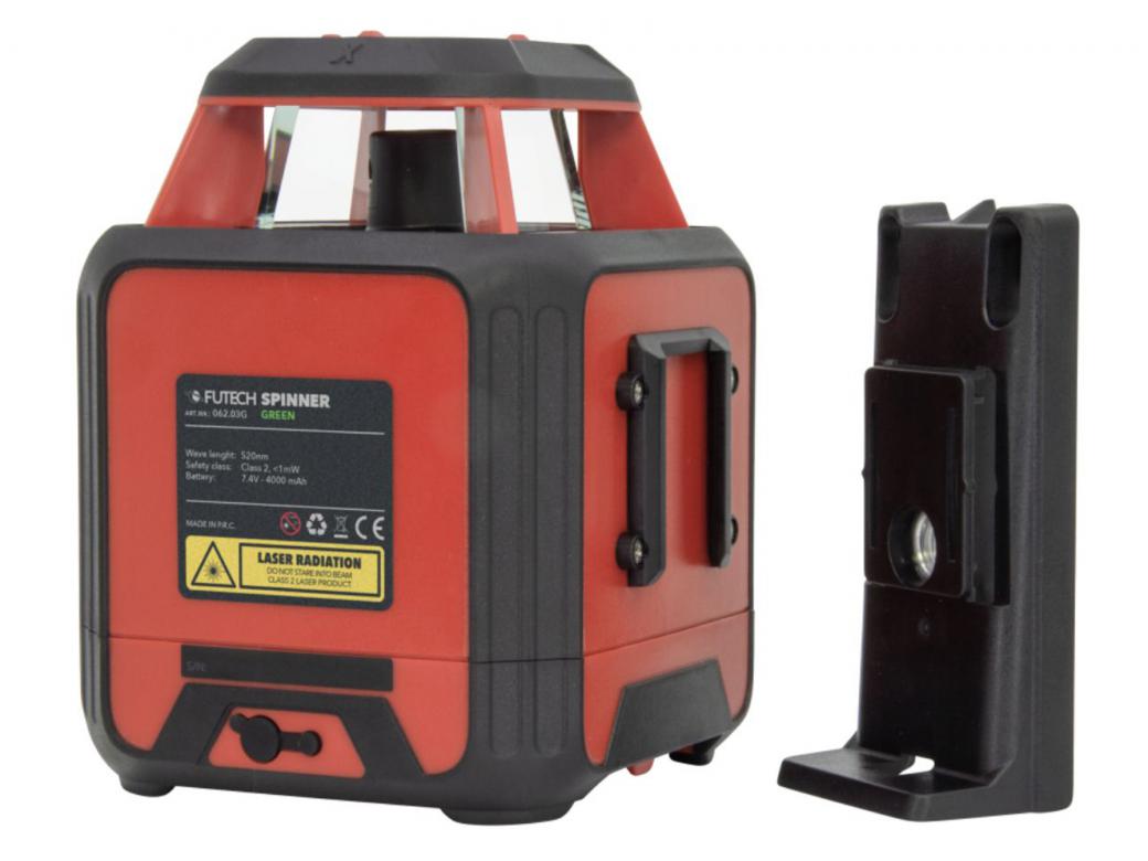 FUTECH SPINNER GROEN ROTATIELASER CASE SET