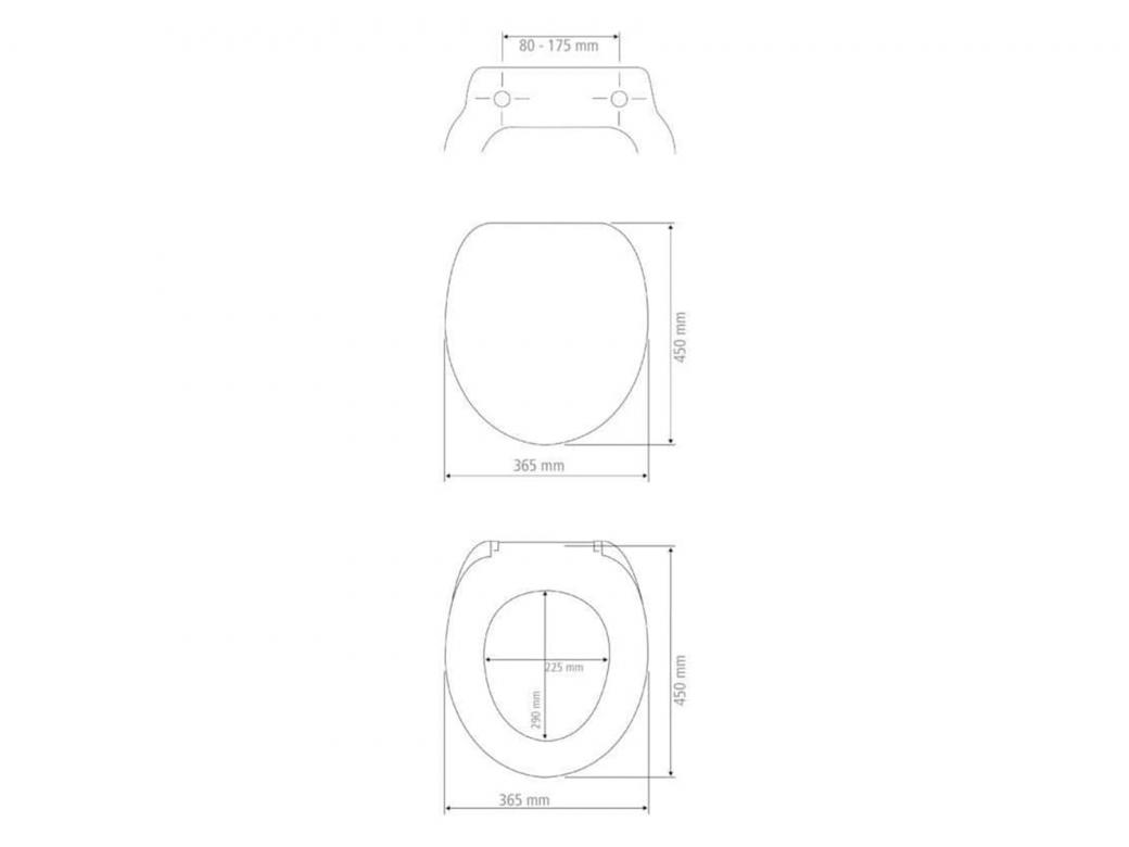 WENKO TOILETZITTING SERENO THERMOPLAST EMBOSSED