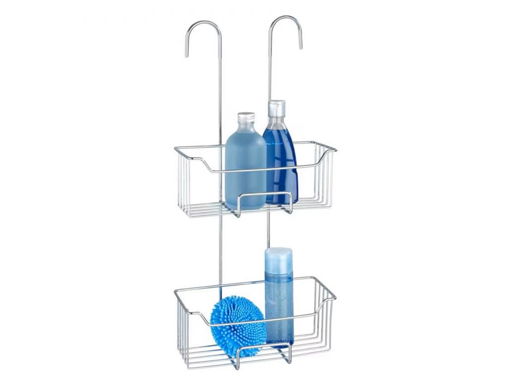 WENKO DOUCHECADDY MILO 2-LAAGS RVS GLANZEND