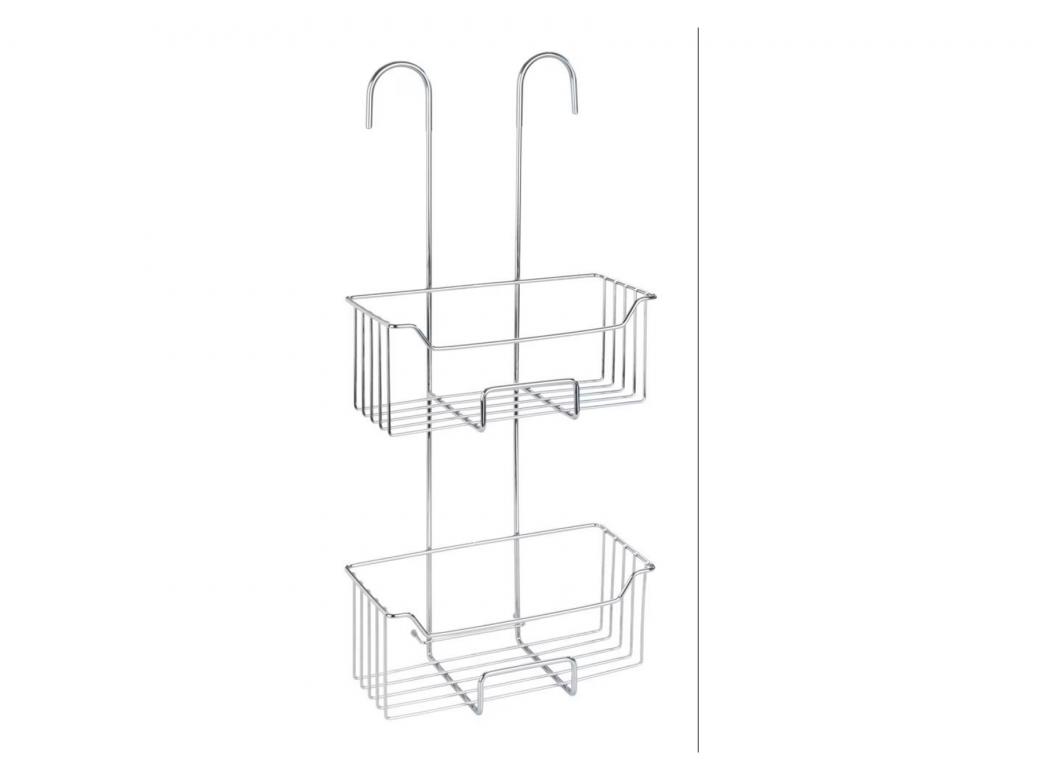 WENKO DOUCHECADDY MILO 2-LAAGS RVS GLANZEND