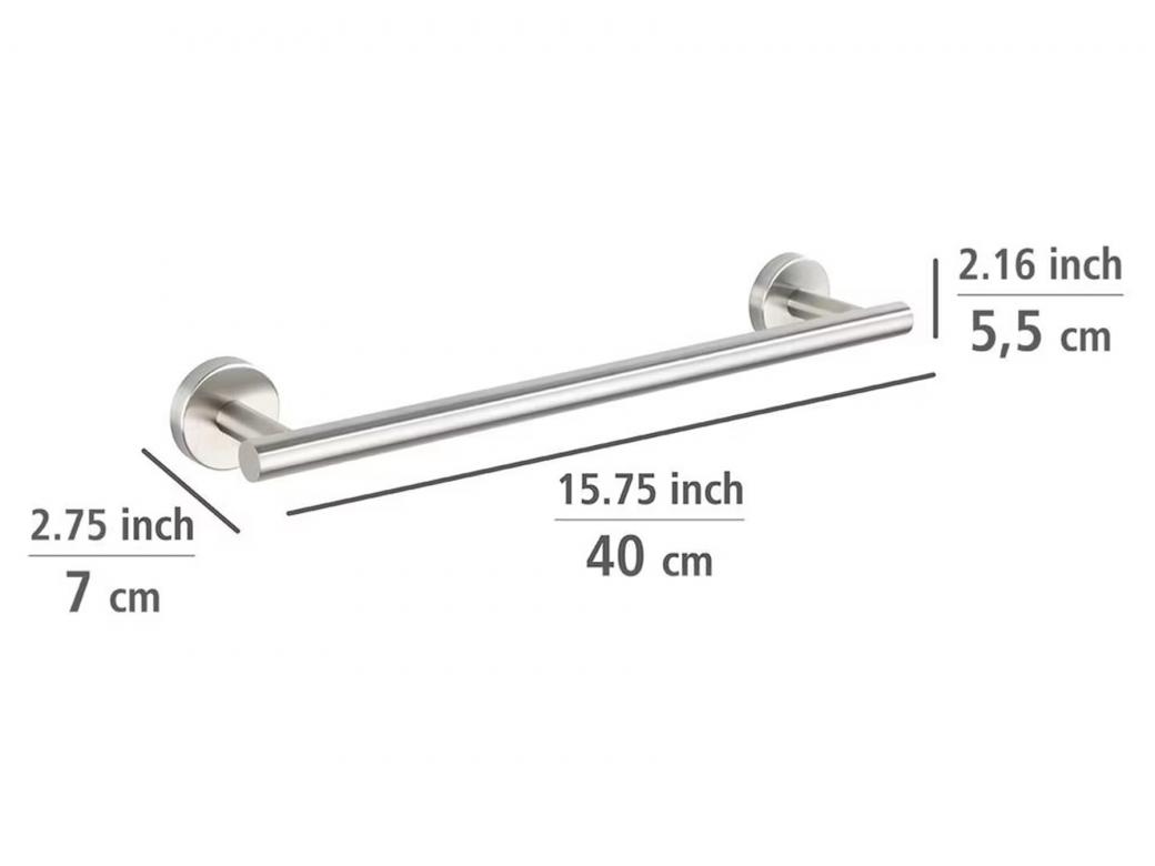 WENKO BOSIO PORTE-SERVIETTES 40CM INOX MAT
