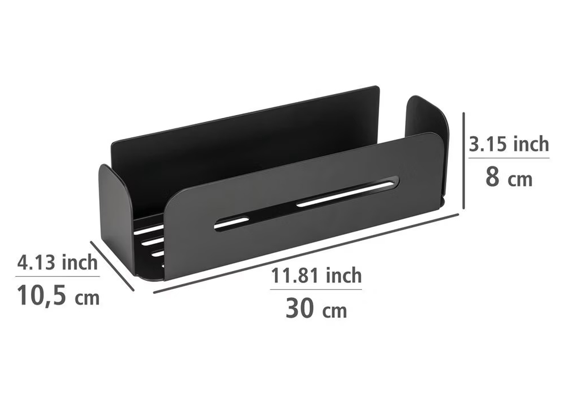 WENKO TURBO-LOC ETAGERE MURALE BIVIO BLACK