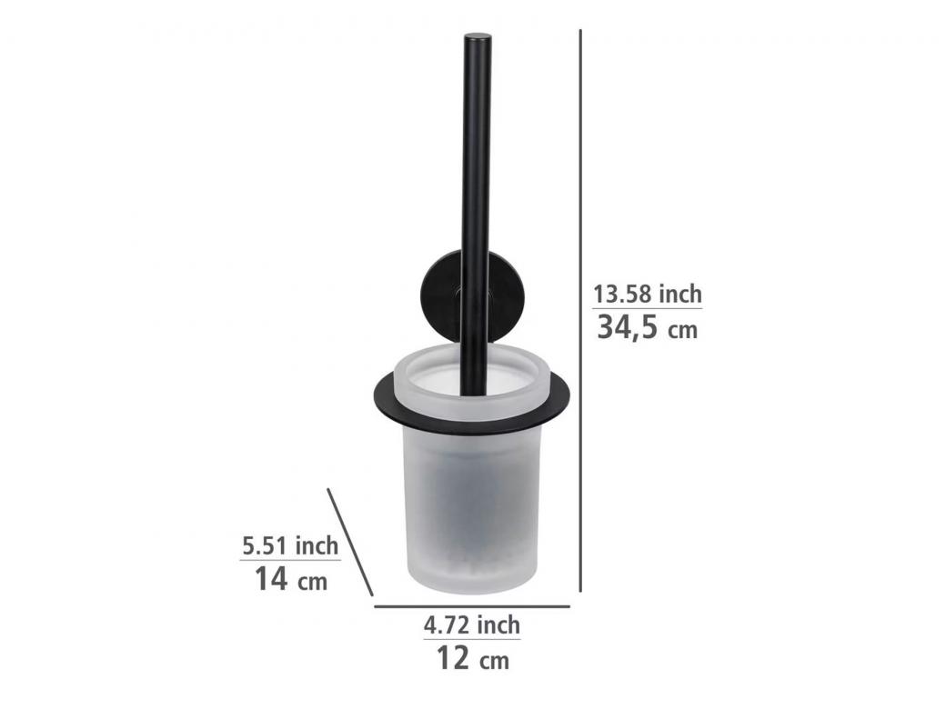 WENKO TURBO-LOC TOILETBORSTELHOUDER BIVIO BLACK