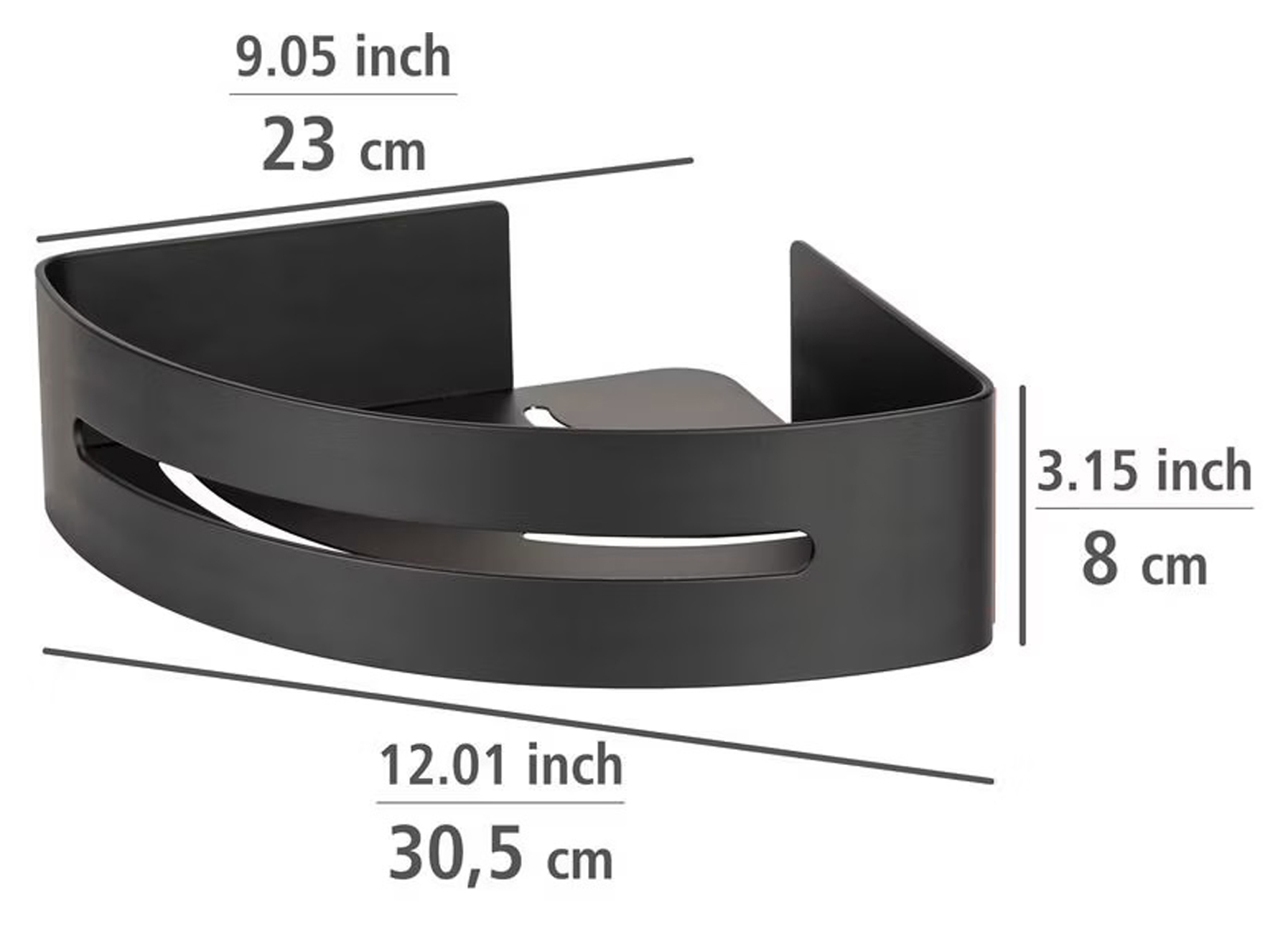 WENKO TURBO-LOC HOEKREK BIVIO BLACK