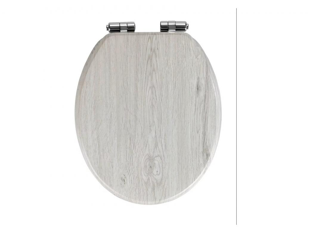 WENKO ABATTANT CHENE GRIS MDF