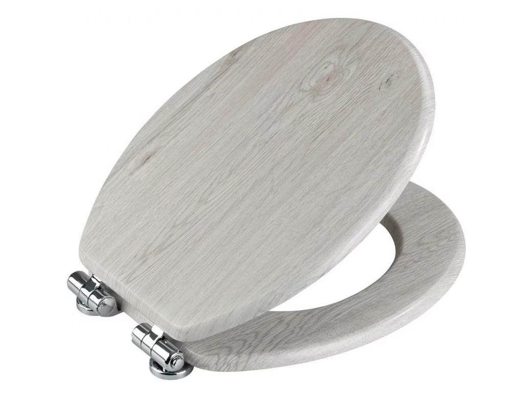 WENKO ABATTANT CHENE GRIS MDF