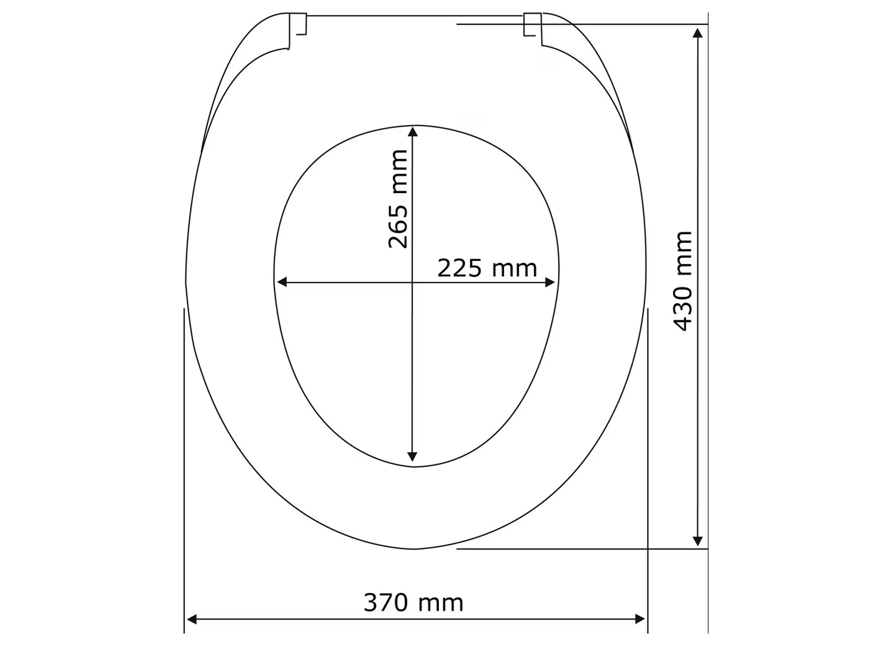WENKO ABATTANT CHENE GRIS MDF