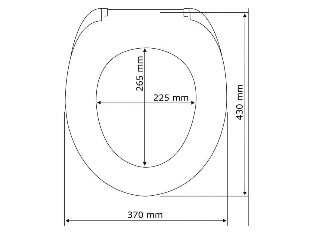 WENKO ABATTANT CHENE GRIS MDF
