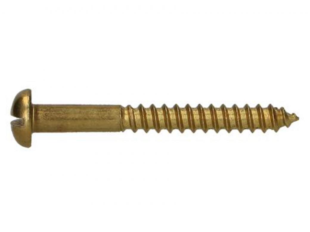 VIS A BOIS TETE RONDE DIN 96 LAITON - BLISTER
