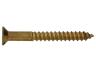Vis à bois tête fraisée DIN 97 laiton Ø3,0 x 16 mm, blister 17 pièces