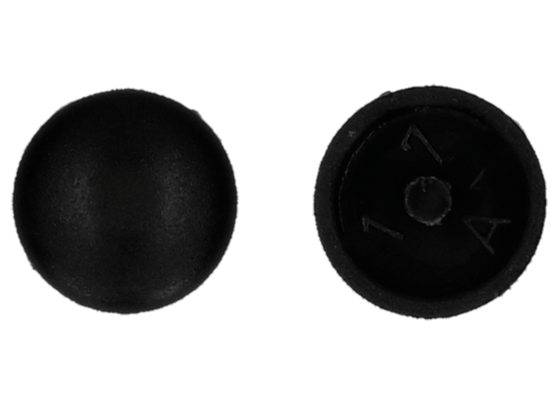 Afdekkap met pin, zwart RAL 9005, 30 stuks
