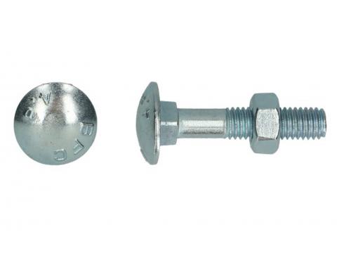 HOUTBOUT 4.8 DIN 603/555 M6X80 VERZINKT - BLISTER 8ST
