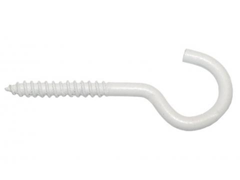 SCHROEFHAAK Ø2,40X16MM WIT EPOXY 6 STK