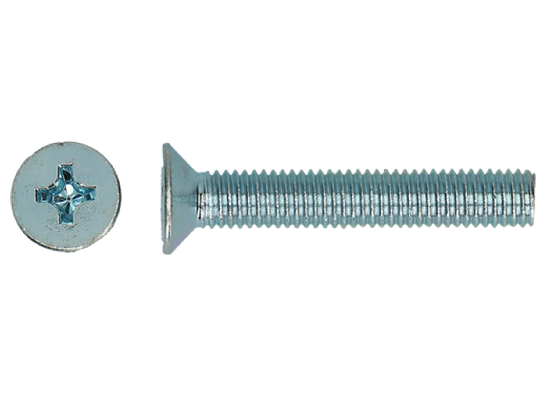 Vis à métaux tête fraisée DIN 965 avec écrous DIN 934, acier zingué, M5 x 50 mm, 5 pièces
