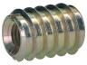 Écrou à visser (insert) DIN 7965A M5, diamètre extérieur 10 mm, longueur 12 mm, acier zingué, 4 pièces