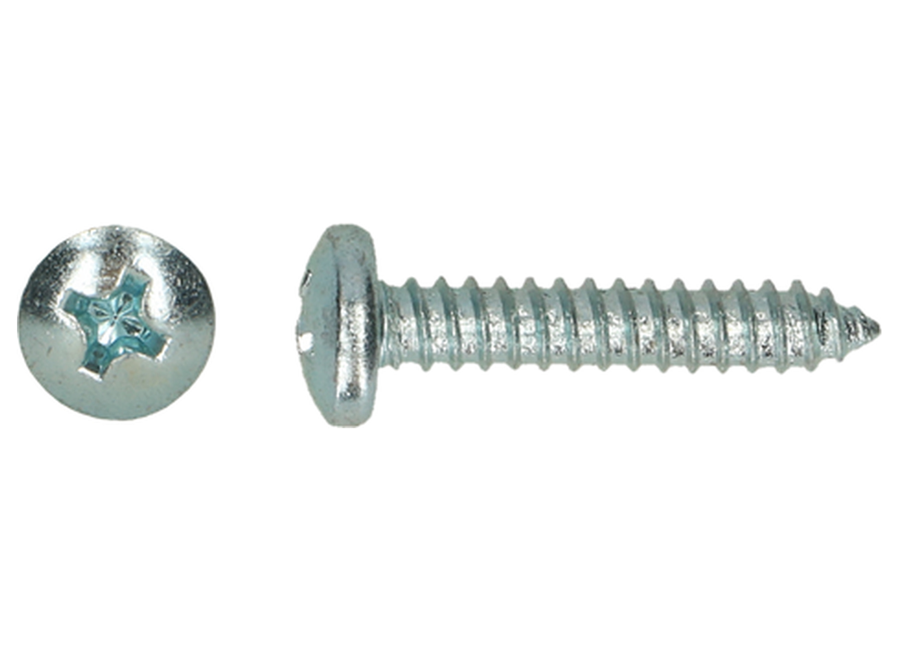 Zelftappende schroef met cilinderkop DIN 7981 verzinkt Ø2,9 x 6,5 mm, 22 stuks