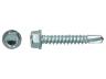 Vis autoperceuse DIN 7504 K, tête hexagonale, Ø3,5 x 9,5 mm, acier zingué