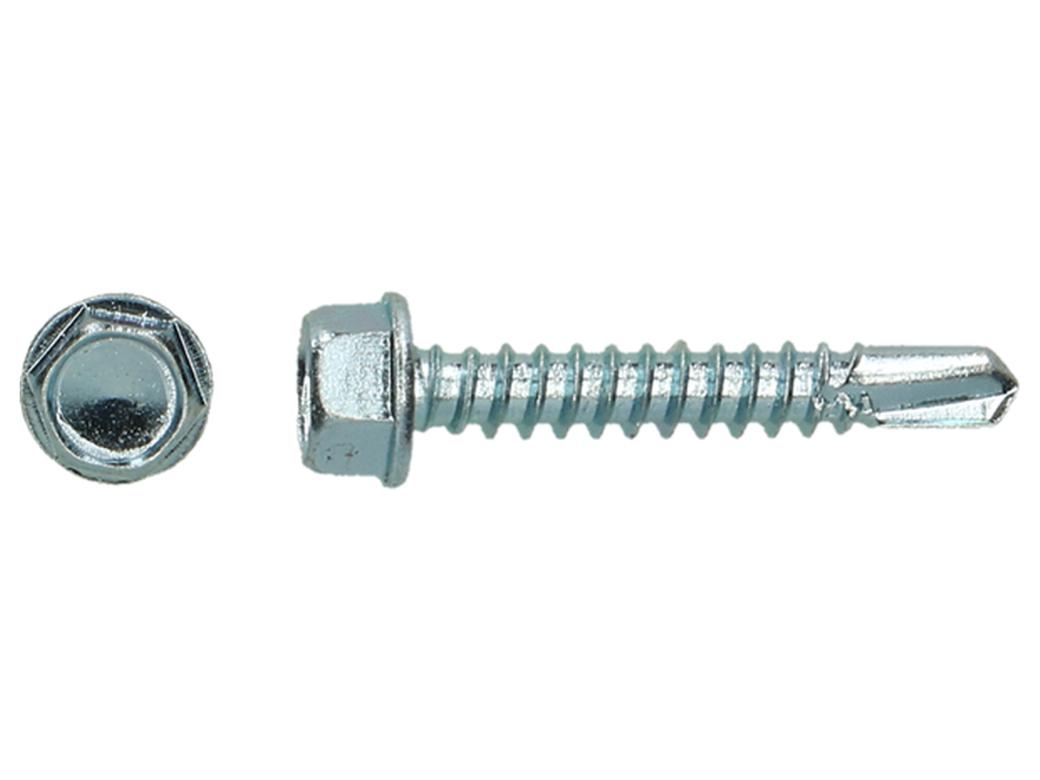 Vis autoforeuse DIN 7504 K tête hexagonale zinguée