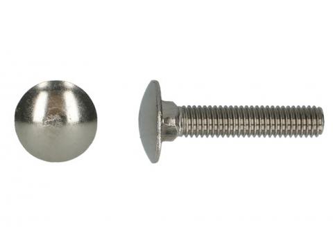 BOULON A BOIS 4.8 DIN 603/555 M8X100 INOX A2 - BLISTER 4PC