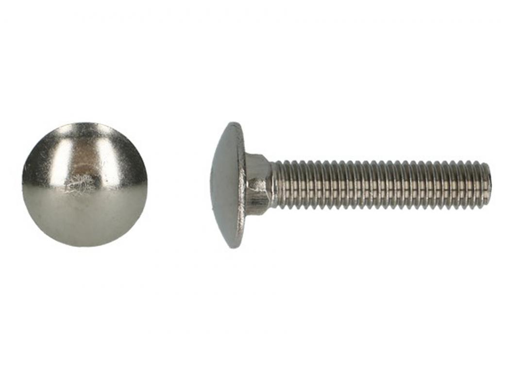 BOULON A BOIS 4.8 DIN 603/555 INOX A2 - BLISTER