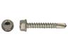 Vis autoperceuse DIN 7504K à tête hexagonale, inox A2, Ø5,5 x 25 mm, 20 pièces