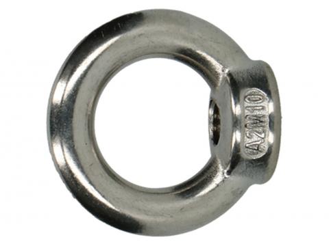 Écrou à œil DIN 582 inox A4, filetage M6, à la pièce